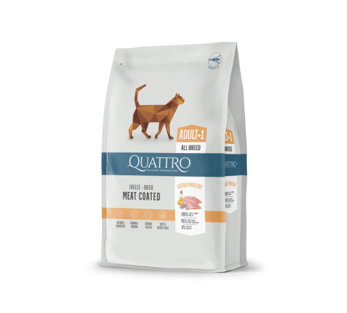 Quattro Cat Adult Chicken корм для дорослих котів від 1 року з куркою 1,5 кг
