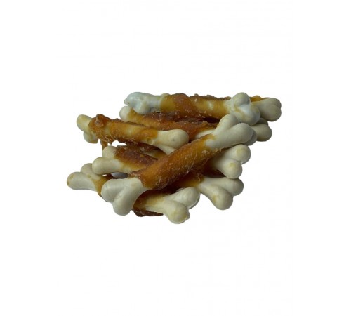 Ласощі для собак O`dog Chicken &White CalciumBone Кістка з куркою та кальцієм 5см, 500г