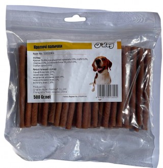 Ласощі для собак O`dog Rabbit Sticks Ласощі для собак. Кролячі палички 13см, 500г