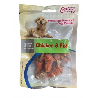 Ласощі для собак. O`dog Chicken & Fish  Курка та риба, 100г