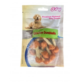 Ласощі для собак. O`dog Chicken Dumbbell Куряча гантелька, 100г