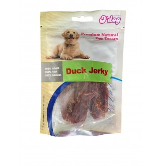 Ласощі для собак. O`dog Dry Duck Jerky Суха в’ялена качка, 100г