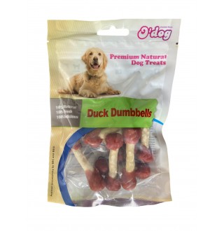 Ласощі для собак. O`dog Duck & Munchy Stick Dumbbell Качина гантель, 100г