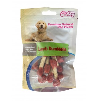 Ласощі для собак. O`dog Lamb Dumbbell Гантельки з ягня, 100г