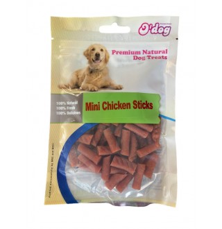 Ласощі для собак. O`dog Mini Chicken Sticks Міні Курячі палички 2,5см, 100г