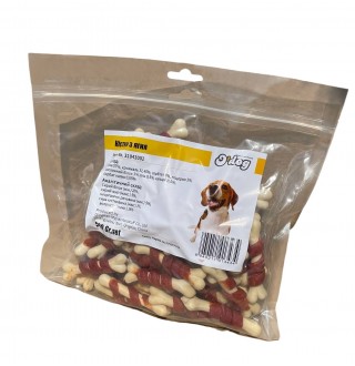 Ласощі для собак O`dog Lamb Mince & Starch Bone Фарш з ягня і крохмальна кістка 7см, 500г