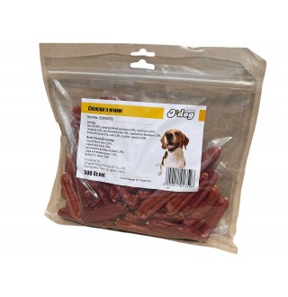 Ласощі для собак O`dog Lamb Sausage Сосиски з ягням 5см, 500г