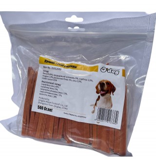 Ласощі для собак O`dog Duck Thin Strips Качині Тонкі смужки 11см, 500г