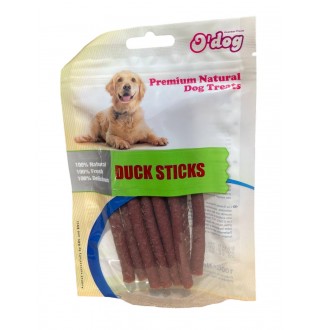 Ласощі для собак O`dog Duck Sticks Качині палички 13см, 100г