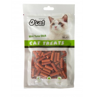 Ласощі для котів. О'cat Mini Tuna Stick Міні палички з тунця, 50г