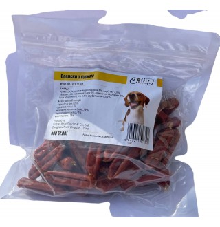Ласощі для собак O`dog Chicken Sausage Сосиски з куркою 5см, 500г