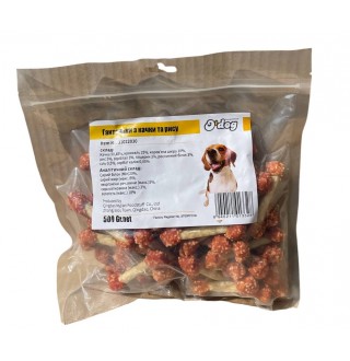 Ласощі для собак O`dog Duck & Rice Dumbbel Duck & Rice Dumbbel Гантельки з качки та рису 7см, 500г