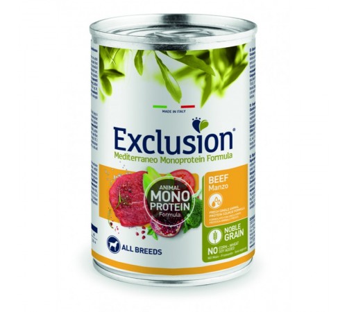 Exclusion Adult Beef корм для дорослих собак всіх порід з яловичиною 400 г