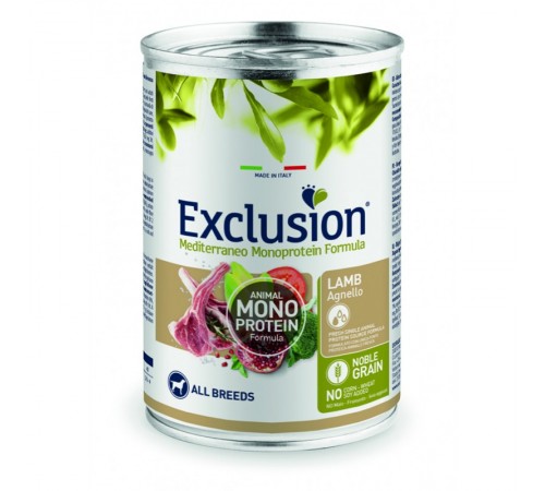 Exclusion Adult Lamb корм для дорослих собак всіх порід з ягням 400 г