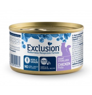Exclusion Giant Sterilized Chicken корм для стерилізованих котів великих порід з куркою 85 г