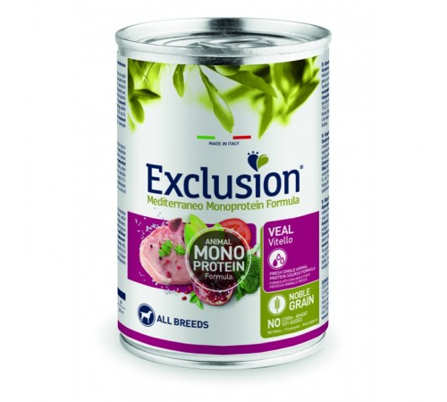 Exclusion Adult Veal корм для дорослих собак всіх порід з телятиною 400 г