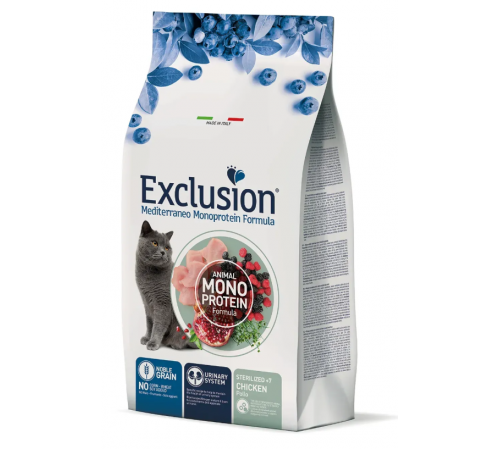 Exclusion Sterilized 7+ Chicken корм для стерилізованих котів від 7 років з куркою 300 г