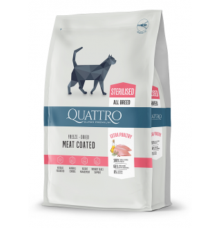 Quattro Cat Sterilized Chicken корм для стерилізованих котів з куркою 1,5 кг