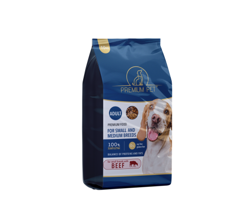 Premium Pet Повноцінний сухий корм для собак малих порід з яловичиною 10 кг