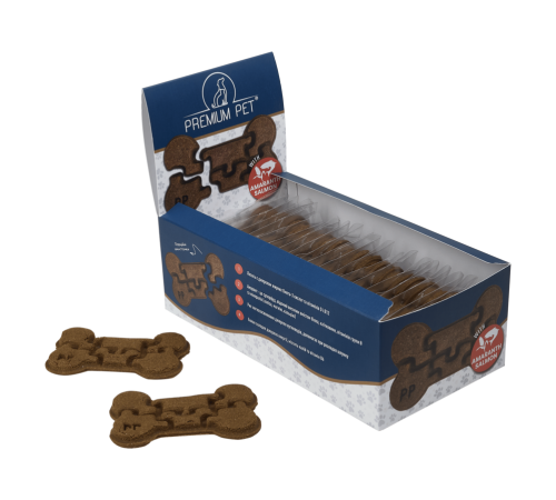 Premium Pet Печиво для собак та котів лосось-амарант  (24 одиниці печива у коробці), 1кг