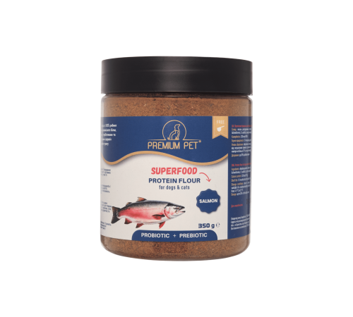 Premium Pet Протеїнове борошно для собак та котів з лососем 350 г