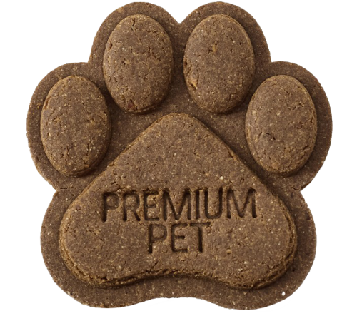Premium Pet Печиво лапка для собак та котів індичка батат (24 одиниці печива у коробці) 1кг