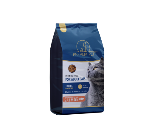 Premium Pet Повноцінний сухий корм для стерилізованих котів з лососем 10 кг