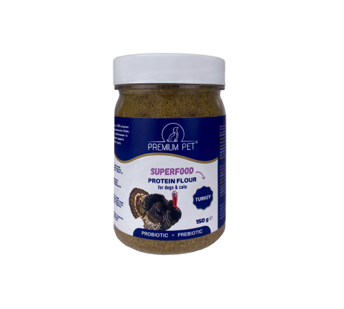 Premium Pet Протеїнове борошно для собак та котів з індичкою 150 г