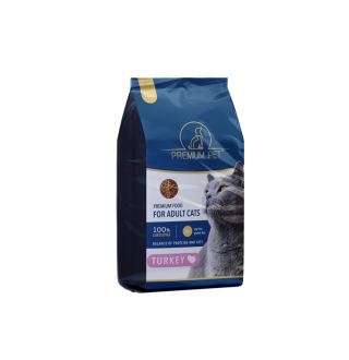 Premium Pet Повноцінний сухий корм для котів з індичкою 10кг