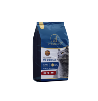 Premium Pet Повноцінний сухий корм для котів з яловичиною 10 кг
