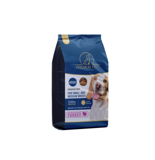 Premium Pet Повноцінний сухий корм з індичкою для собак малих порід 10кг