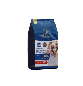 Premium Pet Повноцінний сухий корм з телятиною для собак середніх та великих порід 10кг