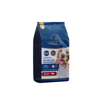 Premium Pet Повноцінний сухий корм з яловичиною для собак середніх і великих порід 10кг