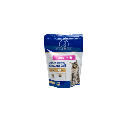 Premium Pet Повноцінний сухий корм для котів з індичкою 350 г