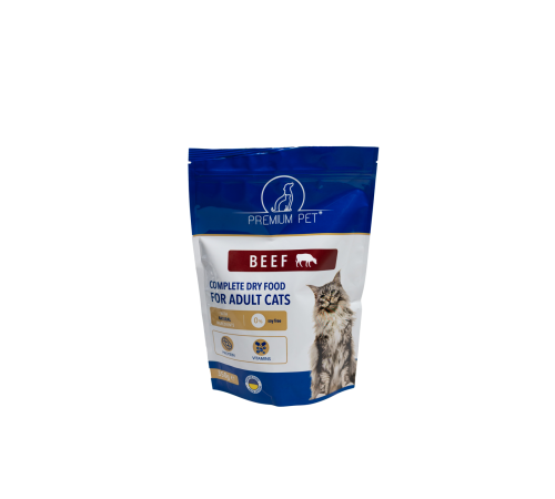 Premium Pet Повноцінний сухий корм для котів з яловичиною 350г