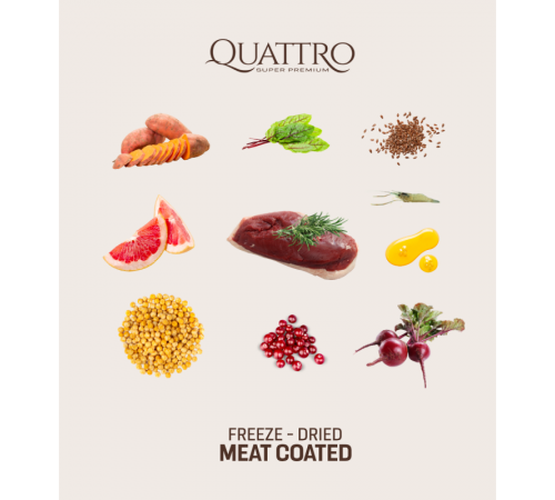 Quattro Puppy Duck Small Breed для цуценят, вагітних та лактуючих самок дрібних порід з качкою 1,5 кг