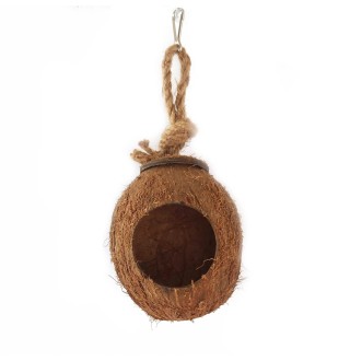 Zelena Zoo.Будиночок Вулик із кокоса для пташок і гризунів