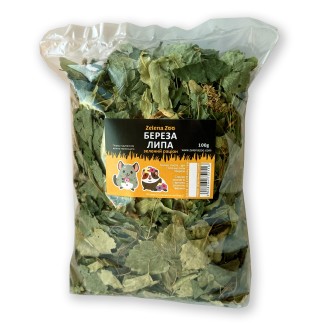 Zelena Zoo.Зелений раціон: Береза/Липа 100 г