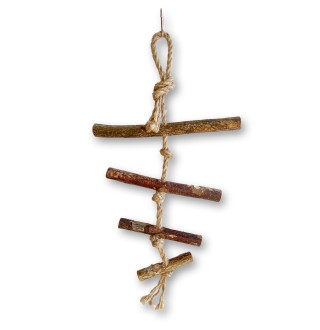 Zelena Zoo.Гойдалка Лазалка дерев'яна для папуг 30 см