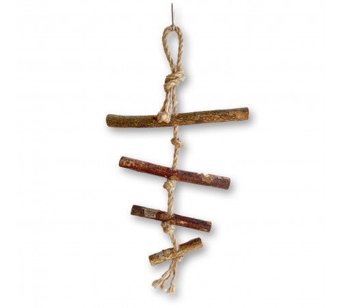 Zelena Zoo.Гойдалка Лазалка дерев'яна для папуг 30 см