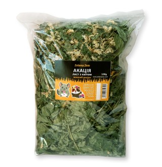 Zelena Zoo.Зелений раціон: Акація (листя з квітами) 100 г