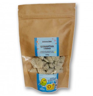 Zelena Zoo.Блакитна глина для равликів і папуг 200 г