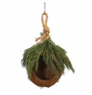 Zelena Zoo.Будиночок Бунгало із кокоса для пташок і гризунів