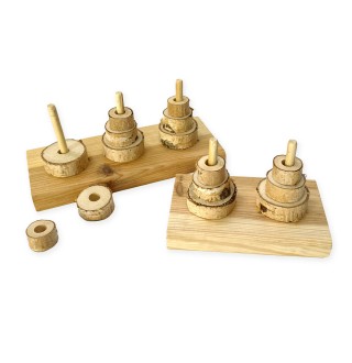 Zelena Zoo Розвиваюча іграшка Пірамідка-2 для папуг та гризунів