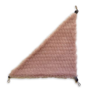 Zelena Zoo. Гамак трикутний для шиншил Плюш/Бавовна 28*26*26 см