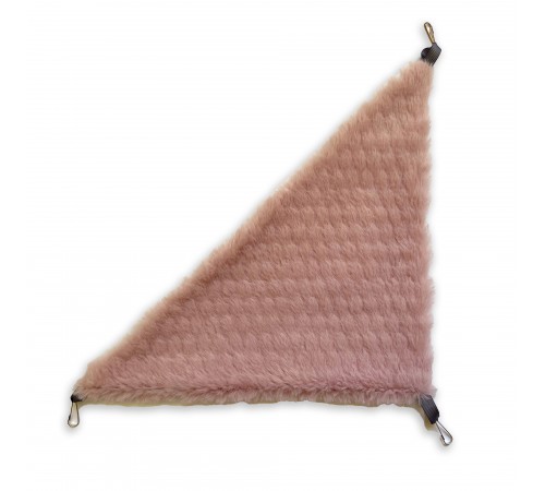 Zelena Zoo. Гамак трикутний для шиншил Плюш/Бавовна 28*26*26 см