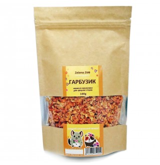 Zelena Zoo Гарбузик сушений для гризунів та папуг 80 г