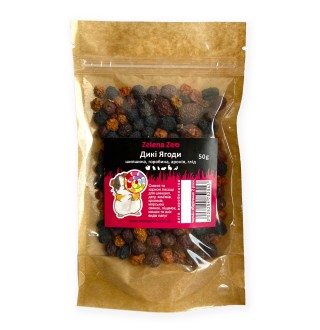 Zelena Zoo.Дикі Ягоди 50 г (шипшина, горобина, аронія, глід)