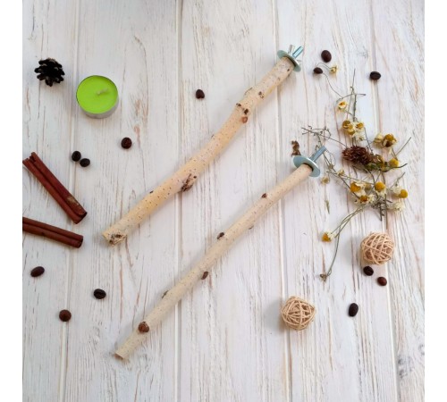 Zelena Zoo Жердинка березова з корою 25 см