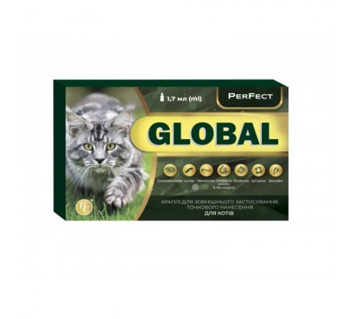 Ветсинтез. Краплі PerFect Global 1,7 мл для котів